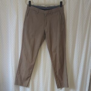Bonobos Mens Flat Front Tailored Fit Brown Trousers 32x30